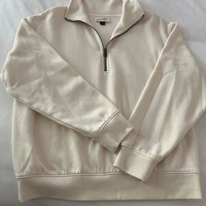 Universal Thread Off-White Quarter-Zip Sweatshirt